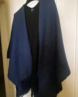 Scialle bicolore in lana