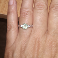 Anello in argento con fluorite