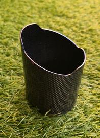 Copertura Cover Scarico Auto In Carbonio NUOVO.