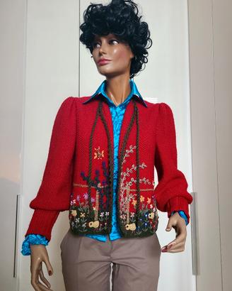 Maglione cottage fatto a mano