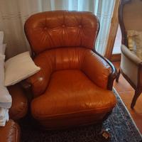 divano in pelle naturale anni 80