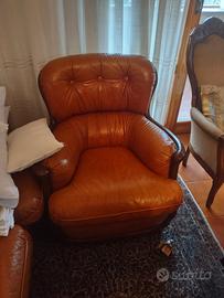 divano in pelle naturale anni 80