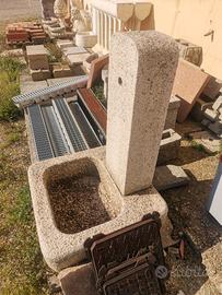 fontana pietra granito 100 cm