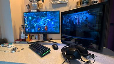 Postazione gaming (pc-monitor-mouse-tastiera)