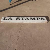 insegna luminosa la stampa vintage