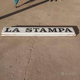 insegna luminosa la stampa vintage