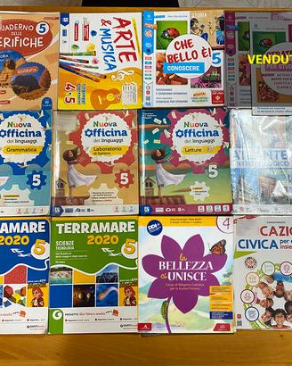 Lotto 19 Libri Scuola Elementare Varie Materie
