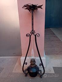 lampadario in ferro battuto 