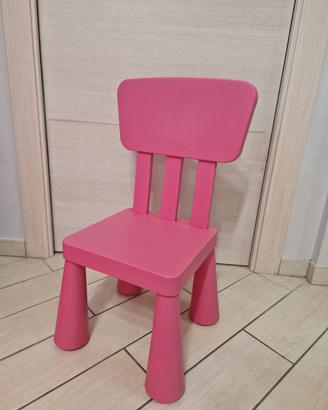 Sedia Rosa Ikea tavolo bambini