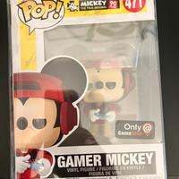 Funko pop Disney Gamer Mickey #471 Exclusive Raro