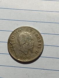 50 centesimi argento 1866 mi raro 