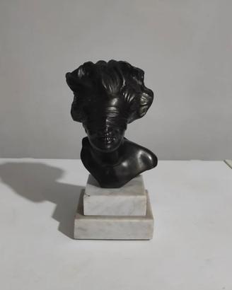 Scultura d'epoca In Bronzo "Dea Bendata/Fortuna" 
