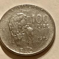 100 lire 1979 Nutrire il Mondo FAO