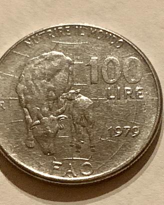 100 lire 1979 Nutrire il Mondo FAO
