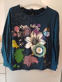 Maglia Desigual donna Tg.XL Blu/Multicolor