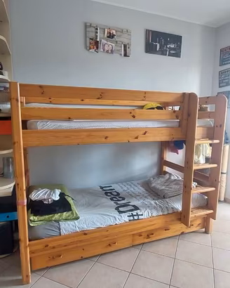 Letto a castello FLEXA Classic originale – pino