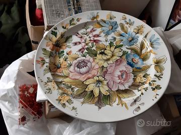 Grande piatto ceramica Ronzan Bassano cm 45