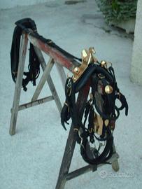 Finimento Per Pony in cuoio CUCITO A MANO 