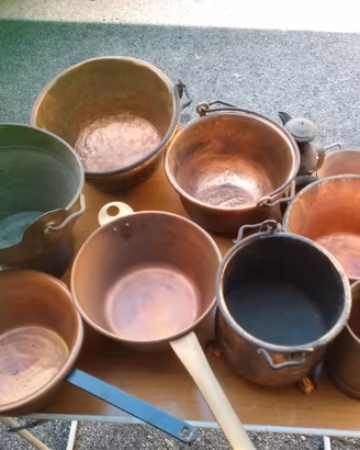 Recipienti in rame antico – Tutti funzionanti