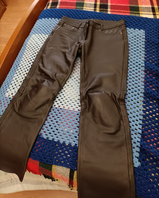 Pantaloni moto PELLE TRIUMPH donna