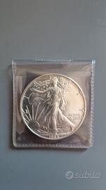 1 Oncia 1 Dollaro USA 1988 Argento 999 del 1988