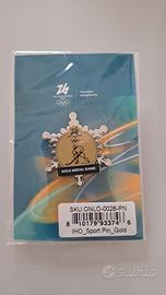 Pin ice hockey gold medal olympic Games 2026