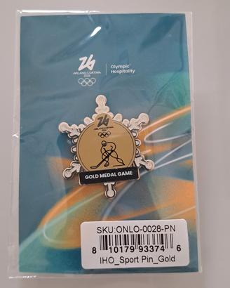Pin ice hockey gold medal olympic Games 2026