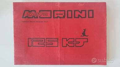 MOTO MORINI 125KJ-Libretto uso e manutenzione