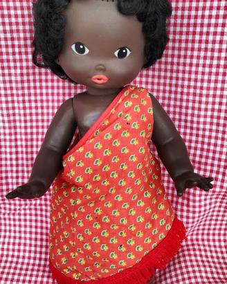 Bambola Nera Vintage Doll - Black Baby Doll