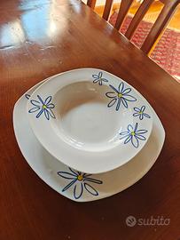 Servizio piatti da 18 in porcellana