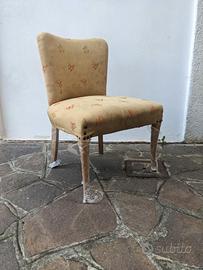 poltroncine vintage con copri-poltrona 