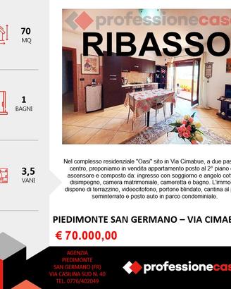Appartamento con 2 camere e cantina