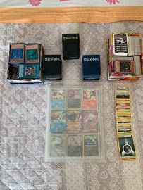 Lotto Carte Pokemon Yu-Gi-Oh Deck Box + Ex Bulk