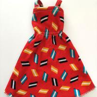Abito per Barbie rosso fantasia - Anni '70 - '80
