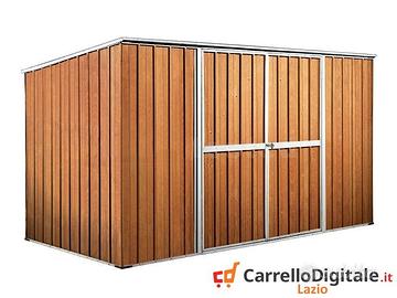 Casetta giardino in Acciaio 345x186 fin legno