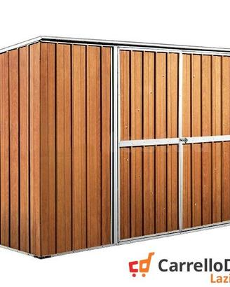 Casetta giardino in Acciaio 345x186 fin legno