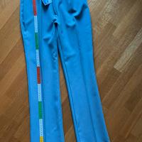 Pantaloni donna grigio chiaro poliestere