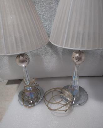 LAMPADE DA TAVOLO IN VETRO VINTAGE 