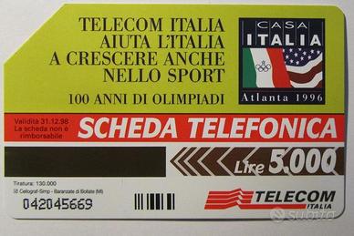 Scheda tel. - Olimpiadi di Atlanta