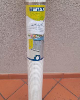 Rete plastificata Tenax Quadra 10 -1×5m bianca