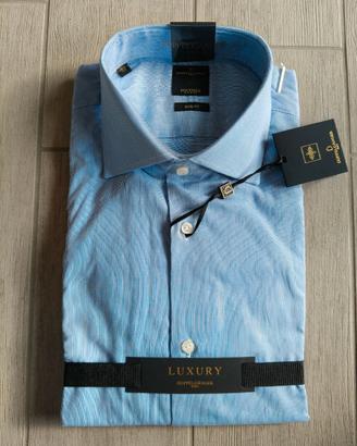 Camicia classica Azzurro DK Sky 42 16 1/2 Doppelga