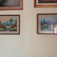 Coppia di quadri dipinti a mano Firmati 