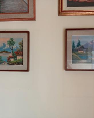 Coppia di quadri dipinti a mano Firmati 