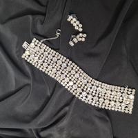 Bracciale gioiello con strass