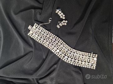 Bracciale gioiello con strass