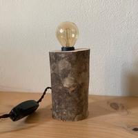 Lampada country artigianale in legno