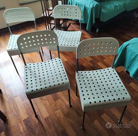 Set 4 sedie serie box E. Mari per Anonima Castelli