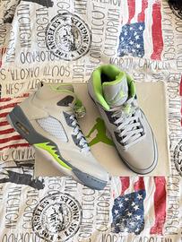 Air Jordan 5 Retro "Green Bean" 2022 – DS – Taglia