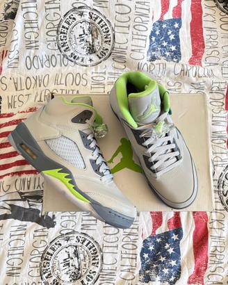 Air Jordan 5 Retro "Green Bean" 2022 – DS – Taglia
