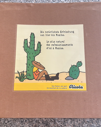 Set Vintage Ricola - Brocca e 4 Bicchieri Cactus
